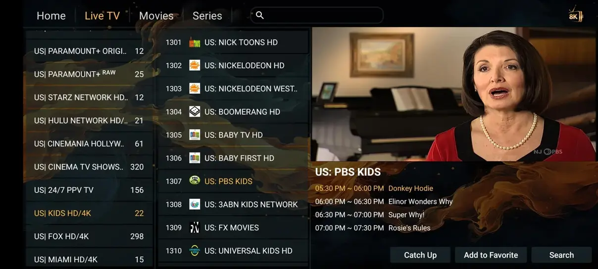 TiviBridge IPTV Live Streaming Screenshot 4