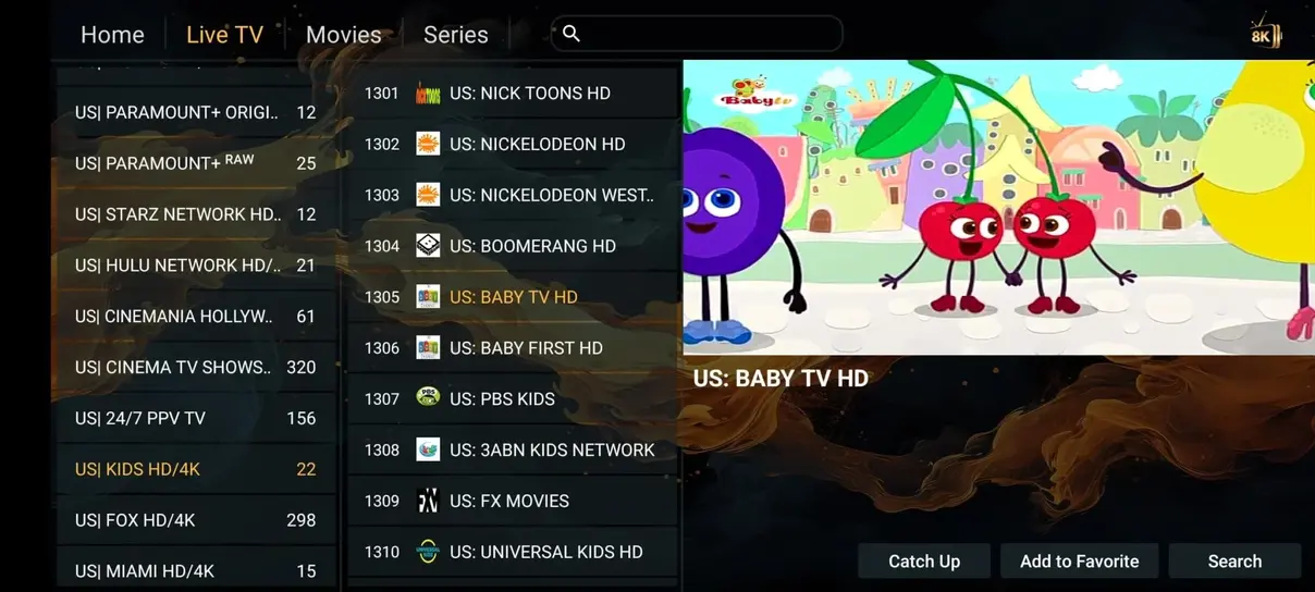 TiviBridge IPTV Live Streaming Screenshot 3